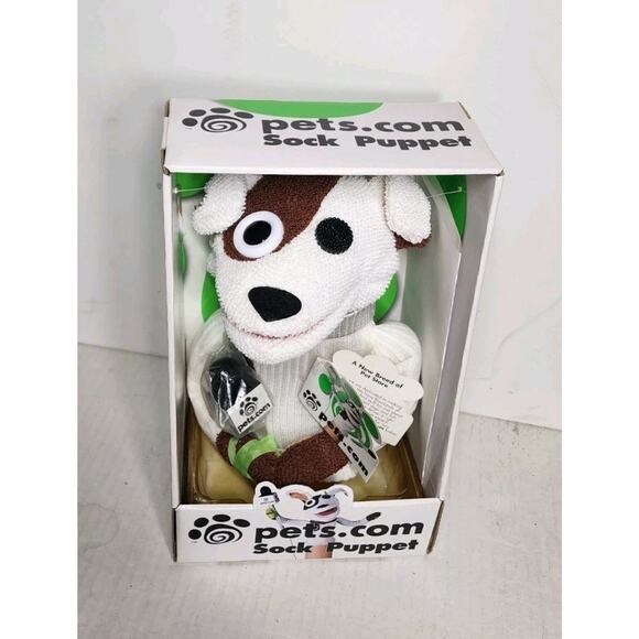 Pets.Com Sock Puppet Interview Dog Collectible Vintage New in Box Plush Rare - Picture 4 of 14